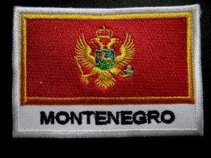 MONTENEGRO MONTENEGRIN BLACK MOUNTAIN NATIONAL FLAG Sew on Patch