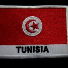 REPUBLIC OF TUNISIA TUNISIAN NATIONAL FLAG Sew on Patch