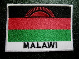 REPUBLIC OF MALAWI MALAWIAN NATIONAL FLAG Sew on Patch