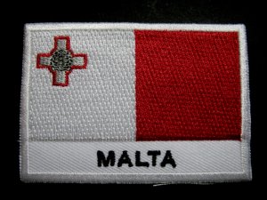 REPUBLIC OF MALTA MALTESE NATIONAL FLAG Sew on Patch