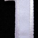 NUMBER ONE NO.1 #1 White Embroidered Iron on Patch
