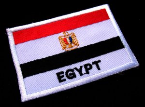 ARAB REPUBLIC OF EGYPT EGYPTIAN NATIONAL FLAG Sew on Patch