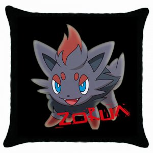 Pokemon Zorua Throw Pillow Case Black