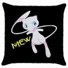 Cute Pokemon Mew Throw Pillow Case Black