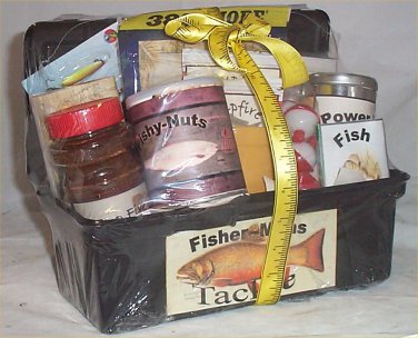 Tackle Box Men Gift Basket Fun Fishing Gift Basket Men Lure Coffee Hot Chocolate