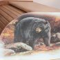 Bear Bread Box Bamboo Wood Cabin Lodge Kitchen Country Decor