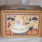 Recipe Box Fat Chef Bamboo Never Trust Skinny Chef Bistro Waiter Kitchen Decor