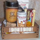 Small Gift Crate Mug Coffee Candy Hot Chocolate Wood Crate dont do mornings