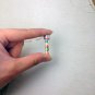 miniature rainbow origami lucky stars glass vial necklace, bottle necklace