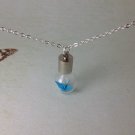 origami crane necklace glass bottle vial / great gift for wedding, Valentine's Day origami jewelry