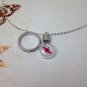 miniature origami paper crane necklace