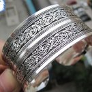 Tibetan Silver cuff bracelet with elaborate designs