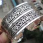 Tibetan Silver cuff bracelet with elaborate designs