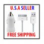 2 in 1 Mini Car charger+USB Sync DATA Cable for Apple iPhone iPod