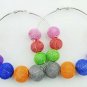Basketball Wives Earrings, Mixed Beads/Colors