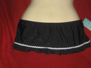 AQUA Bikini Swim Skirted Bottom ~Polka Dots Trim NWT XSMALL