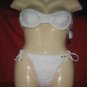 GUESS SEXY2Piece EYELET CROCHET BATHING SUIT SIZE L NWT