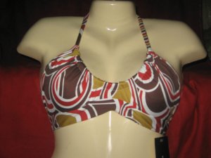BCBGMAXAZRIA SWIM REVERSIBLE BIKINI TOP NWT SIZE M.