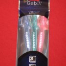 3pcs Set New Gab IVGabriella Eyebrow facial Razors/Safety Cover Stainless Blade