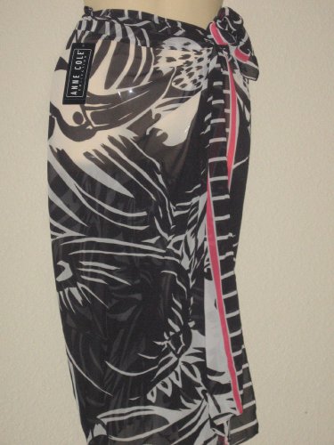 ANNE COLE COLLECTION BATHING SUIT COVER-UP SKIRT NWT:ONE SIZE $66.00