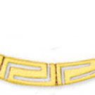 14k Greek Key Chain