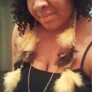 Necklace Feather Chain Earrings