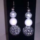 White Silver Shimmer Hang Downs