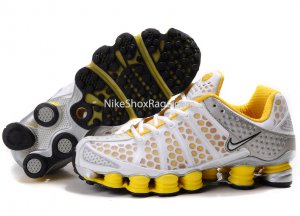 Mens-White-and-Yellow-Nike-Shox-TL3