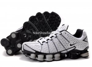 Mens-White-Black-and-Gray-Nike-Shox-TL3