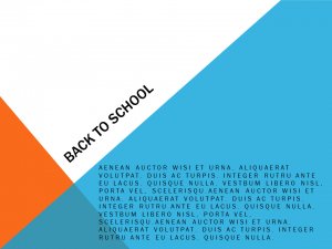 Back to School