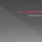 Online Resume