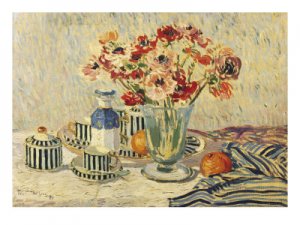 Mathieu Still Life with Anemones