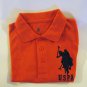 ORANGE U.S. POLO ASSN. SIZE 4 KIDS W/ BLUE LARGE ICON