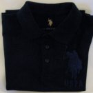 BLACK U.S. POLO ASSN. KIDS SIZE WITH LARGE BLUE POLO ICON
