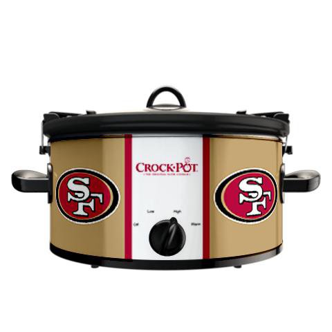 Official NFL Crock-Pot Cook & Carry 6 Quart Slow Cooker - San Francisco ...