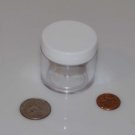1000 2oz Plastic Jar with WHITE Lid, Incense, Herb, Coin Holder