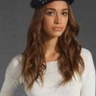 Authentic Juicy Couture Furry Beret / Hat with Gemstone