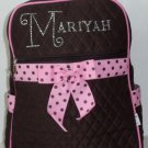 Large Backpack Personalized with Rhinestones