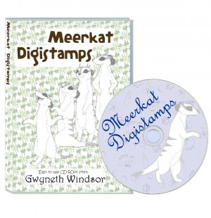 Meercats digistamps Crafting CDROM