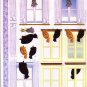 Cats in the window 3D card making kit