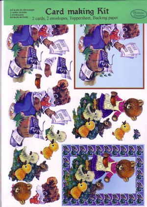 Business bears 3D card making kit