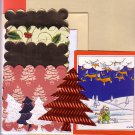 Flying reindeer Christmas card making kit