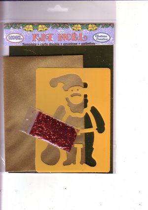 Santa template cardmaking kit