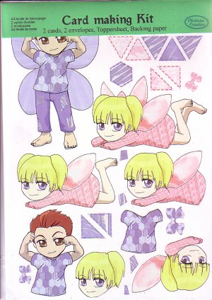 Patcwork fairies 1 3D cardmaking kit