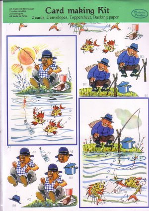 Gone fishing 3D card making kit