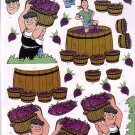 Grape harvest 3D card making kit