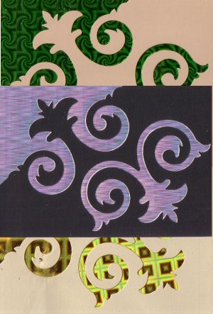 Swirls and twirls large embellishments