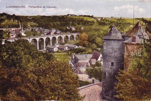 Vintage Postcard Luxemburg PU 1924