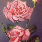 Glittered roses French dated 1954