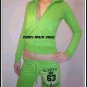 NWT Green Authentic Juicy Couture Classic 63 Set Size Medium